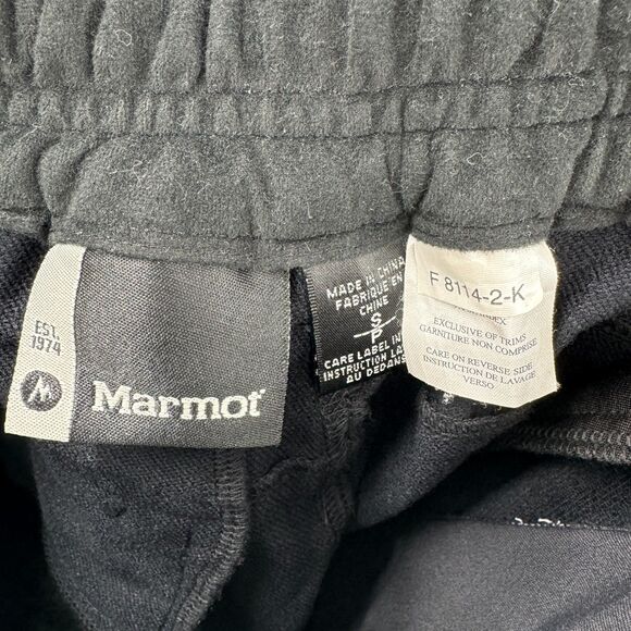 MARMOT Black Lightweight Snow Pants Size Small S - Picture 8 of 9